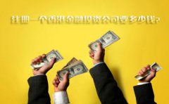 注冊一個香港金融投資公司要多少錢？